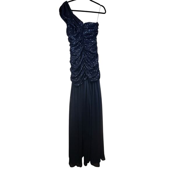 NWT - Hello Molly Navy Blue Sequined Gown - Size M - Picture 5 of 16